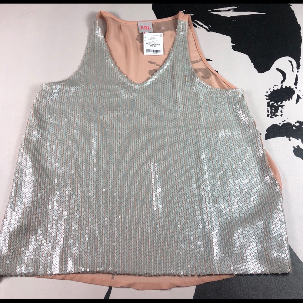 RBL Womens Contrast Tank Silver